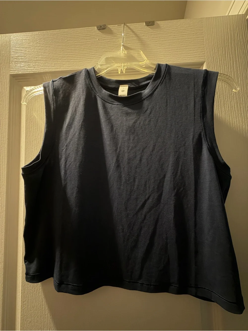 lululemon athletica Navy Muscle Tee Cropped Boxy Tank
